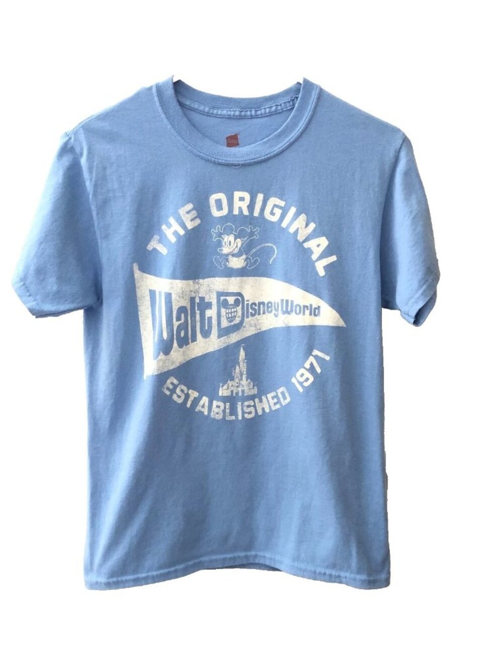 Disney World The Original Childs S Light Blue T Shirt Pre-Owned